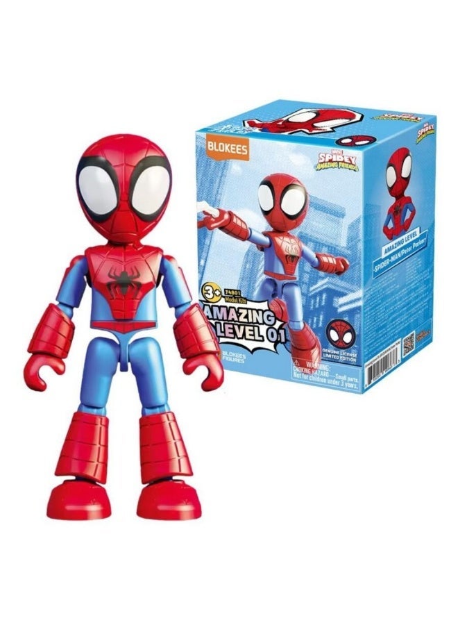 BLOKEES Spider-Man Amazing Friends Building Kit | Peter Parker Collectible Action Figure Block Toy | STEM Construction Set for Kids 3+ | Licensed Marvel Model for Creative Play & Display - Image 3